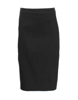 Techno Pique Stretch Pencil Skirt