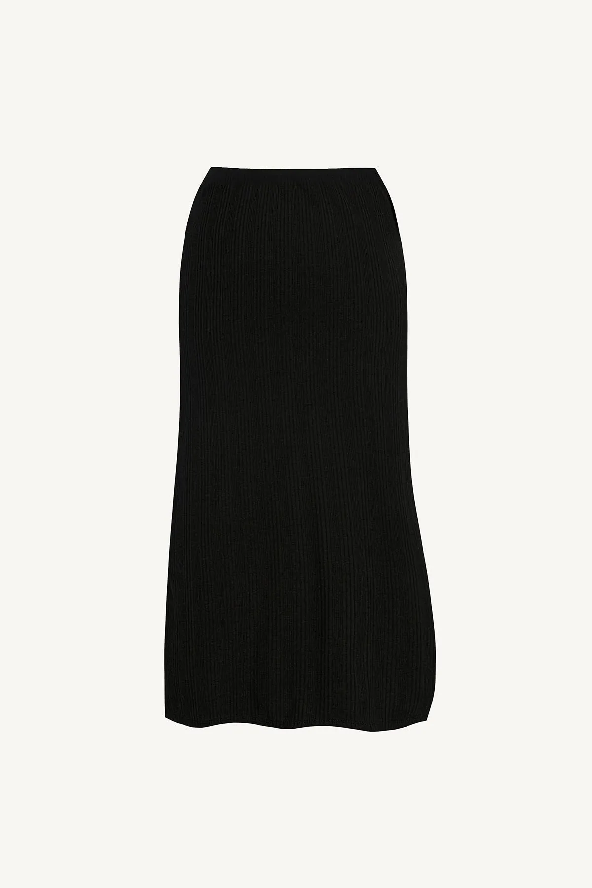 Thalia Skirt - Black Organic Rib