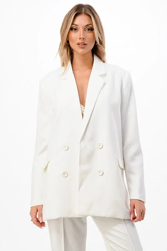 THE BOYFRIEND BLAZER WHITE