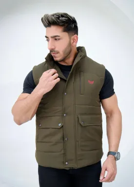 Trail Vest Jacket - Olive