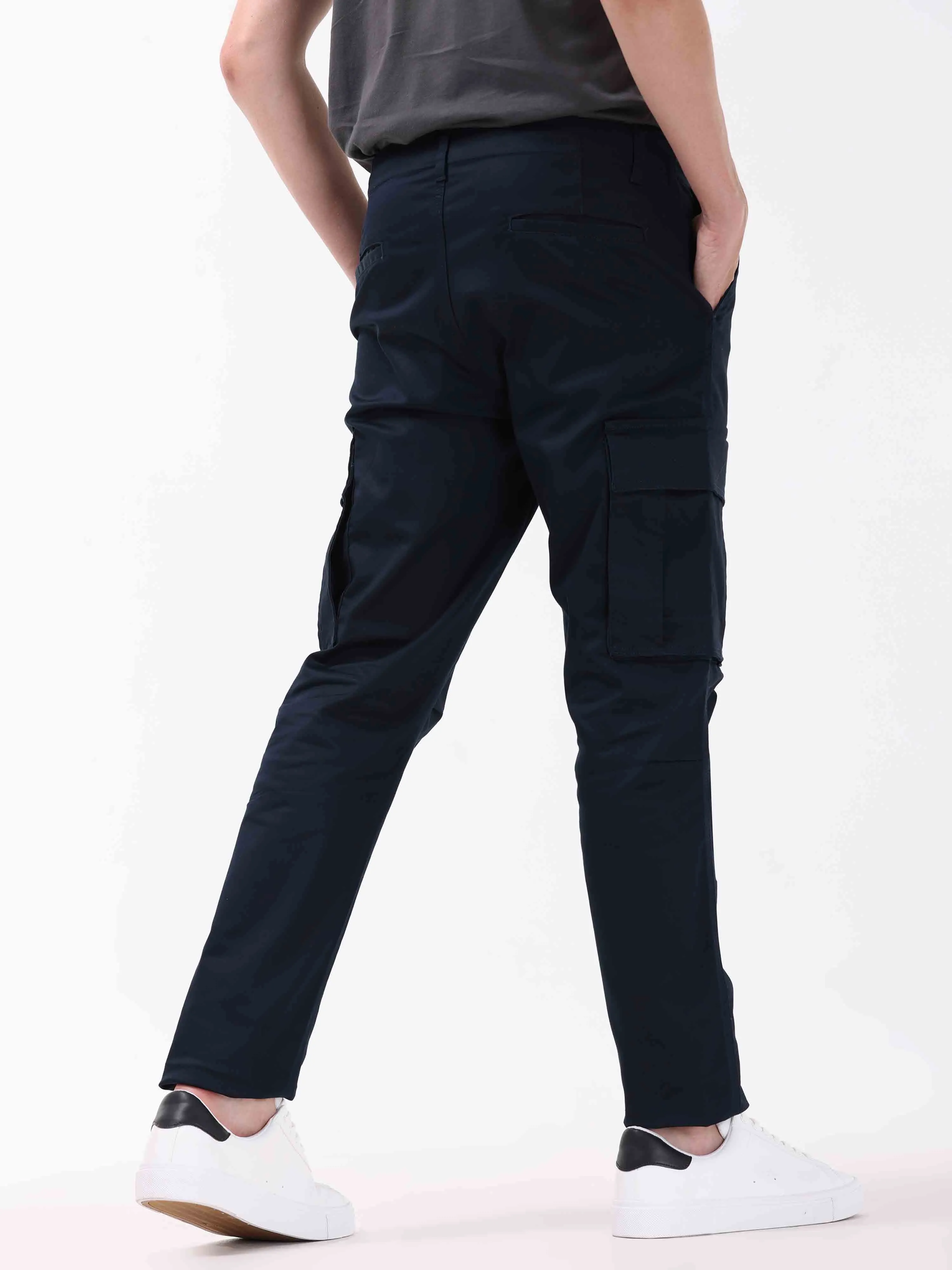 Ultra Stretch Straight Fit Navy Cargo