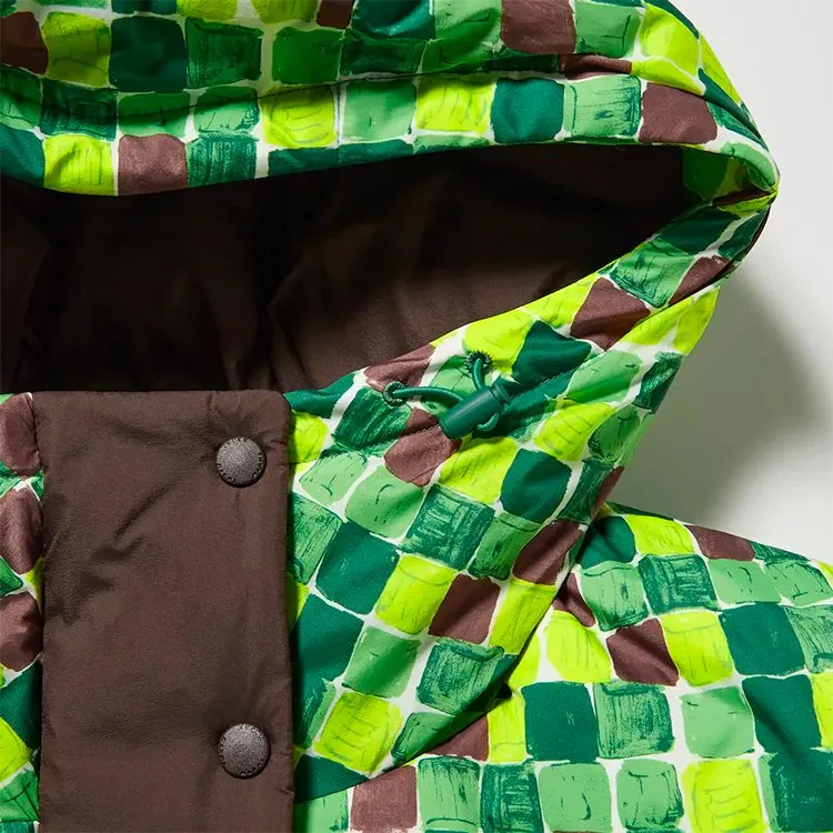 Uniqlo Marni Down Oversized Hooded Coat Marni Green Print