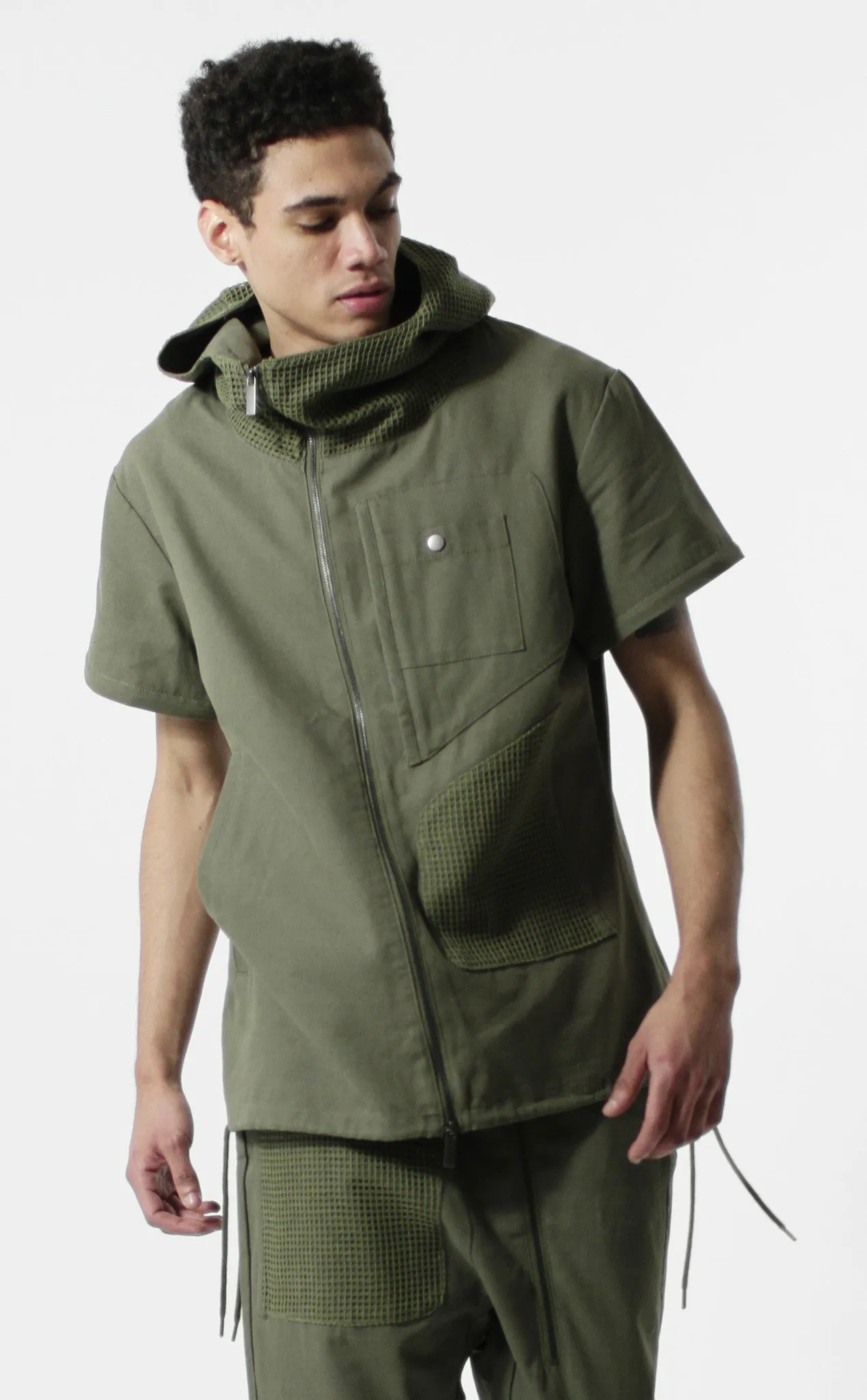 Unknown Archetype Brushed Canvas Military Parka /w Removable Sleeves