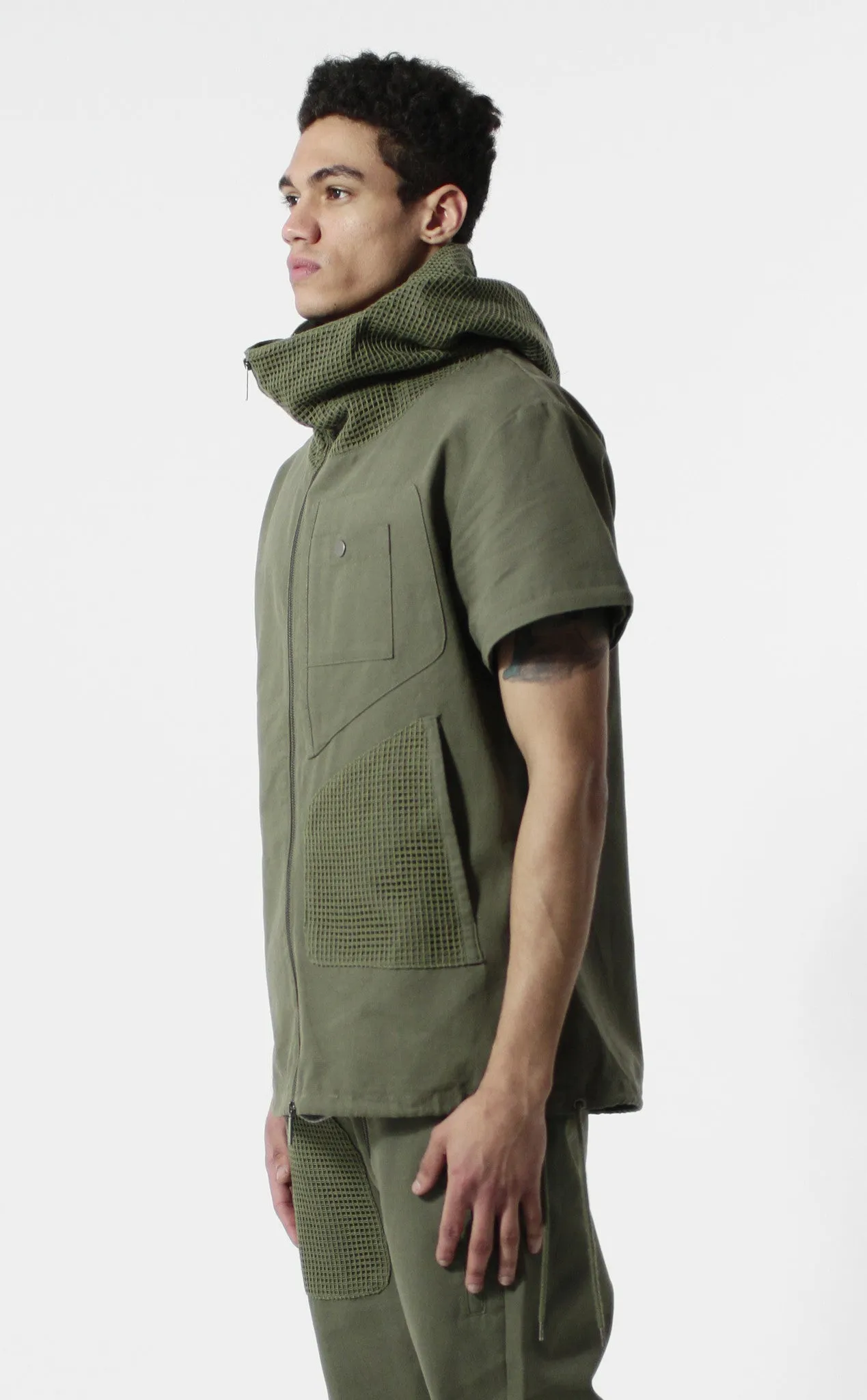 Unknown Archetype Brushed Canvas Military Parka /w Removable Sleeves