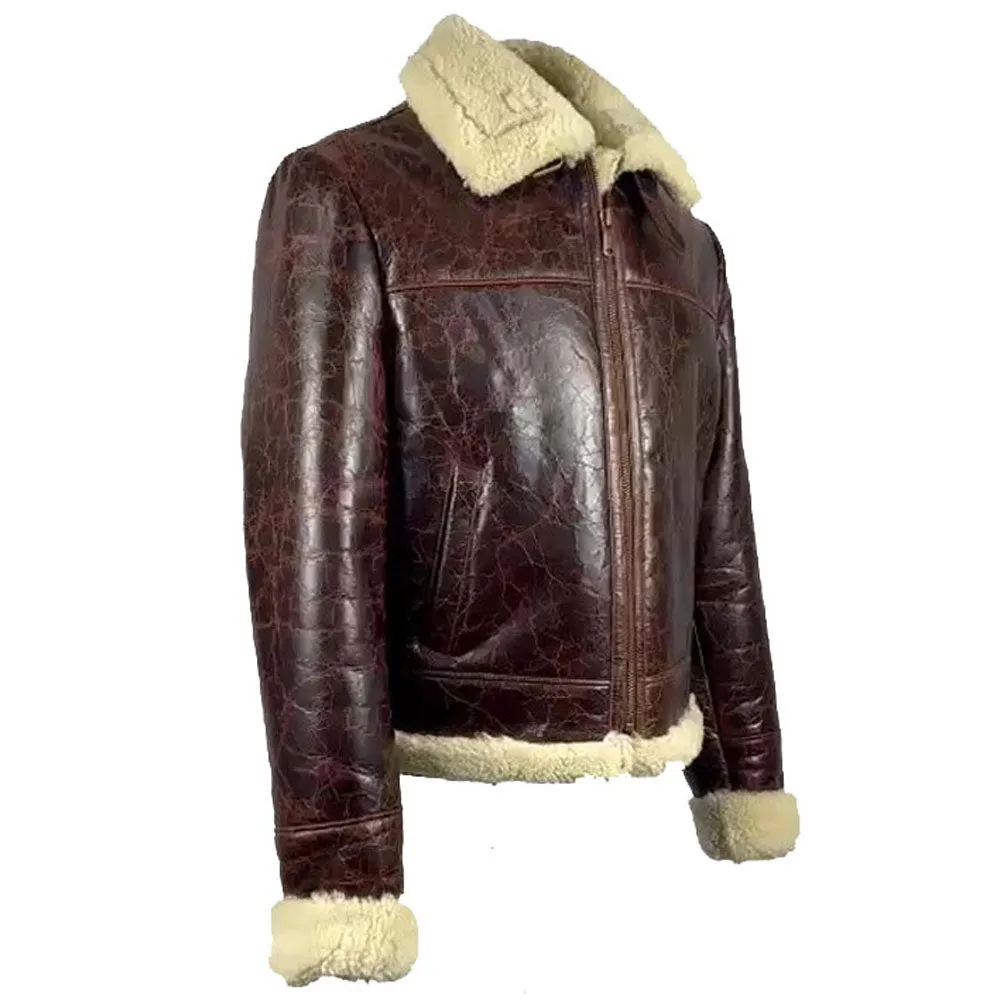 Wayne Nash Brown vintage oxblood B3 Bomber Jacket