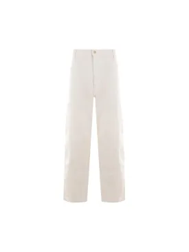 Wide Panel Canvas Trousers