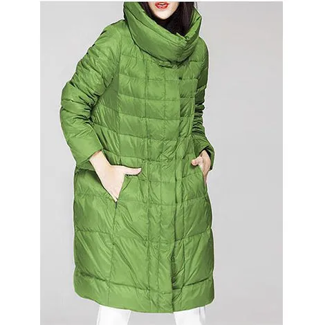 Winter Duck Down Jacket, Down Jacket Women Hooded Down Coat Plus Size