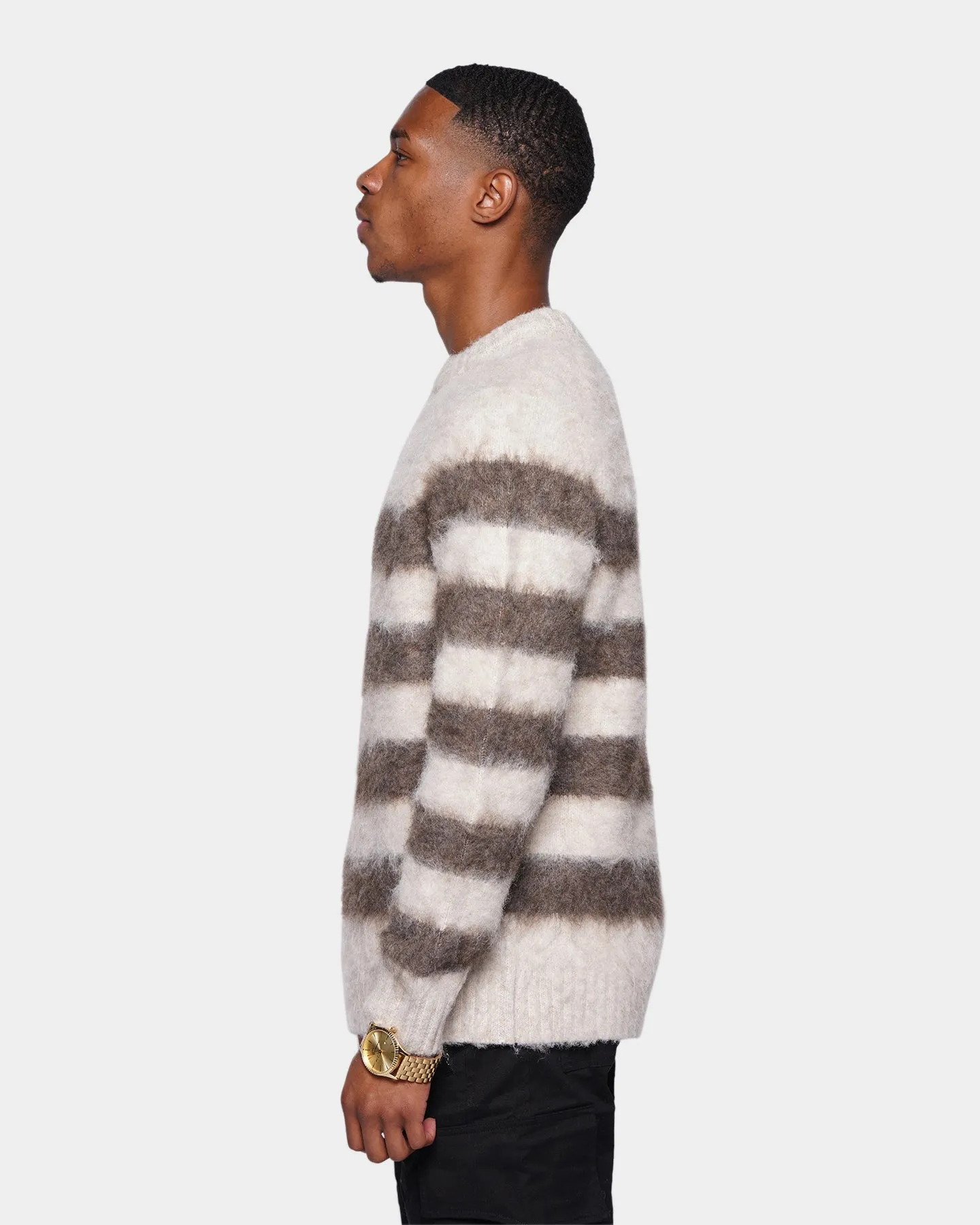 XXIII Arturo Mohair Stripe Jumper Cream