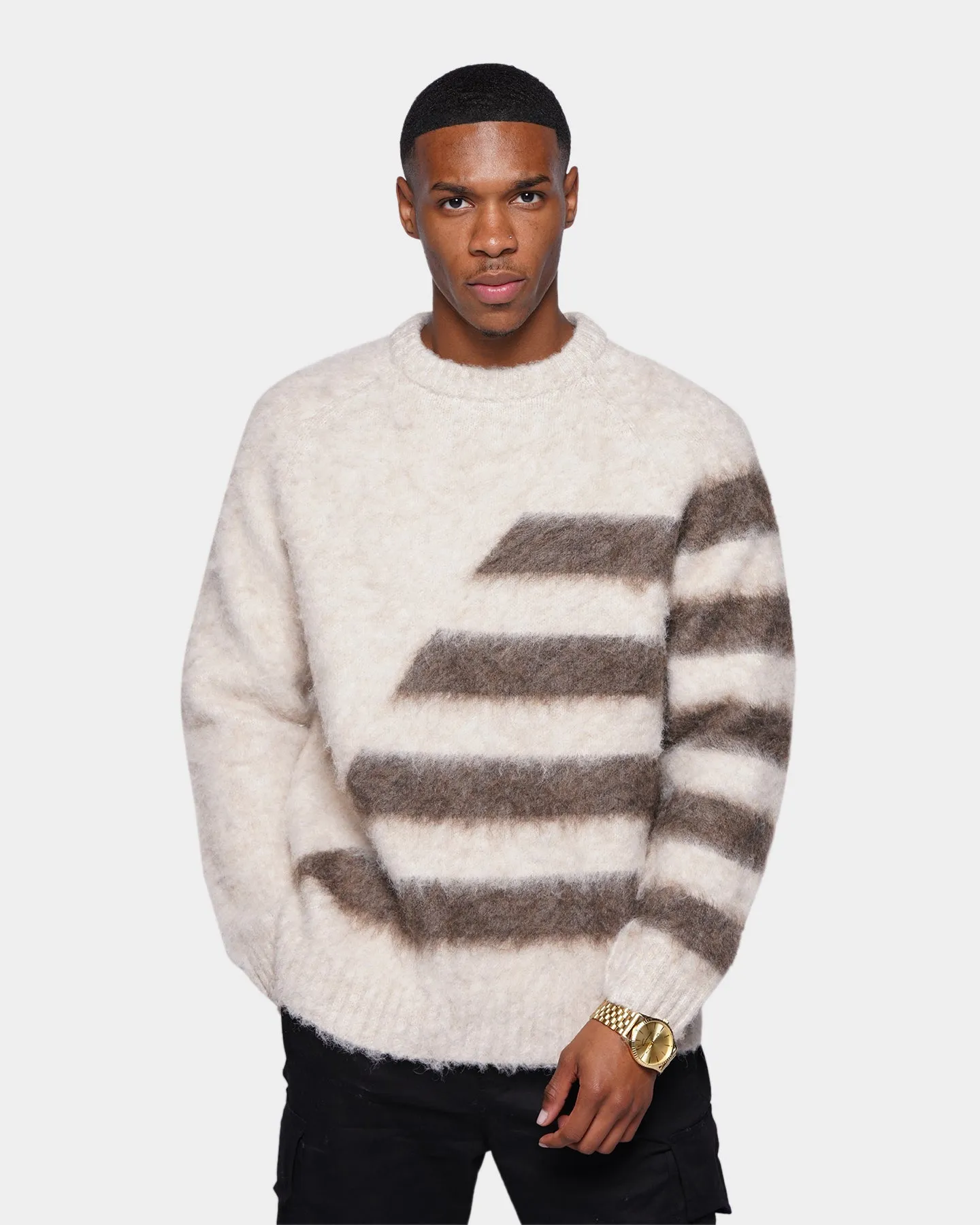 XXIII Arturo Mohair Stripe Jumper Cream