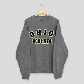 Y2K Ohio Bobcats Gray Sweatshirt Medium