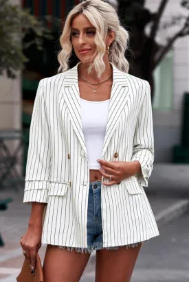 Zola Striped Long Sleeve Blazer